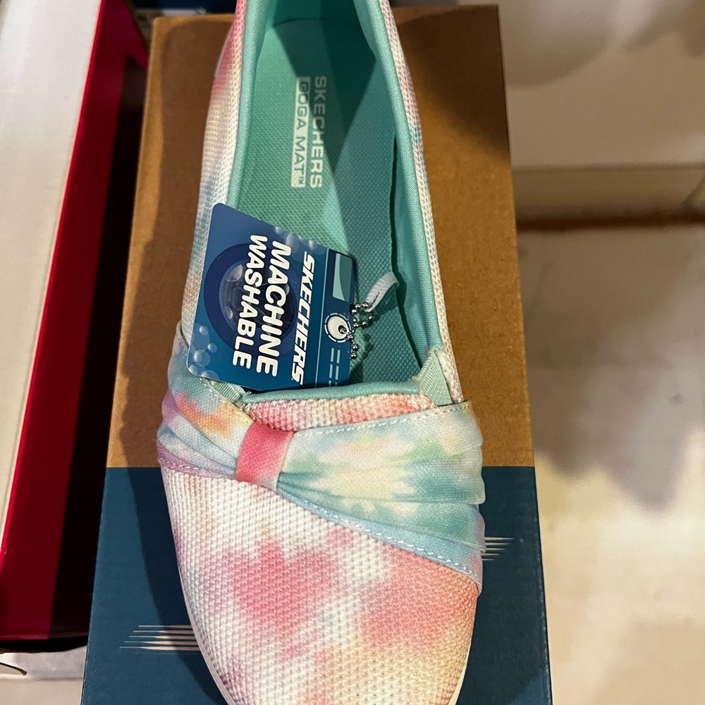 Skechers Women's Pastel Tie-Dye Slip-On Sneakers